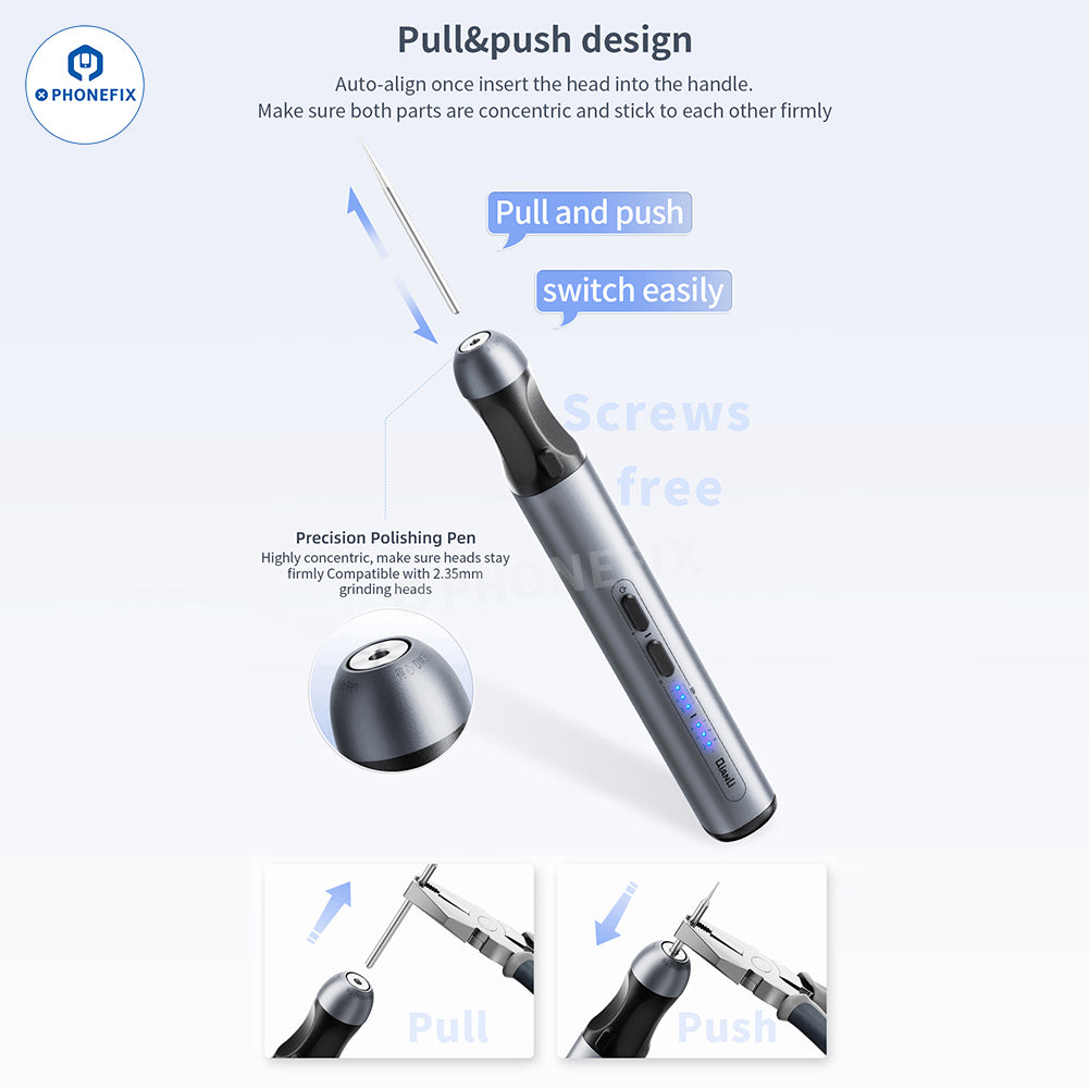 QIANLI iHandy DM460-K Polishing Pen for PCB Chip Grinding Cutting