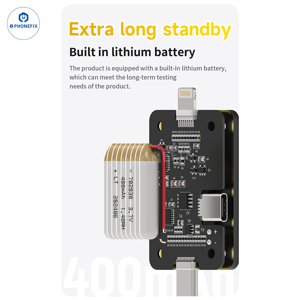 Detector de puerto de carga Lightning tipo C mecánico, comprobador de conector trasero