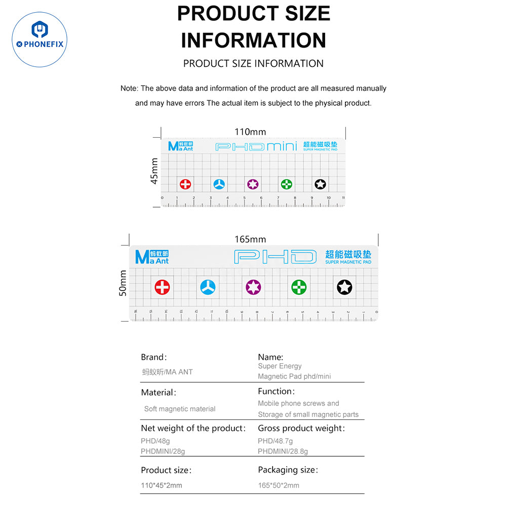 MaAnt PHD 12/15-inch Screen Heating Separator Screw Magnetic Pad