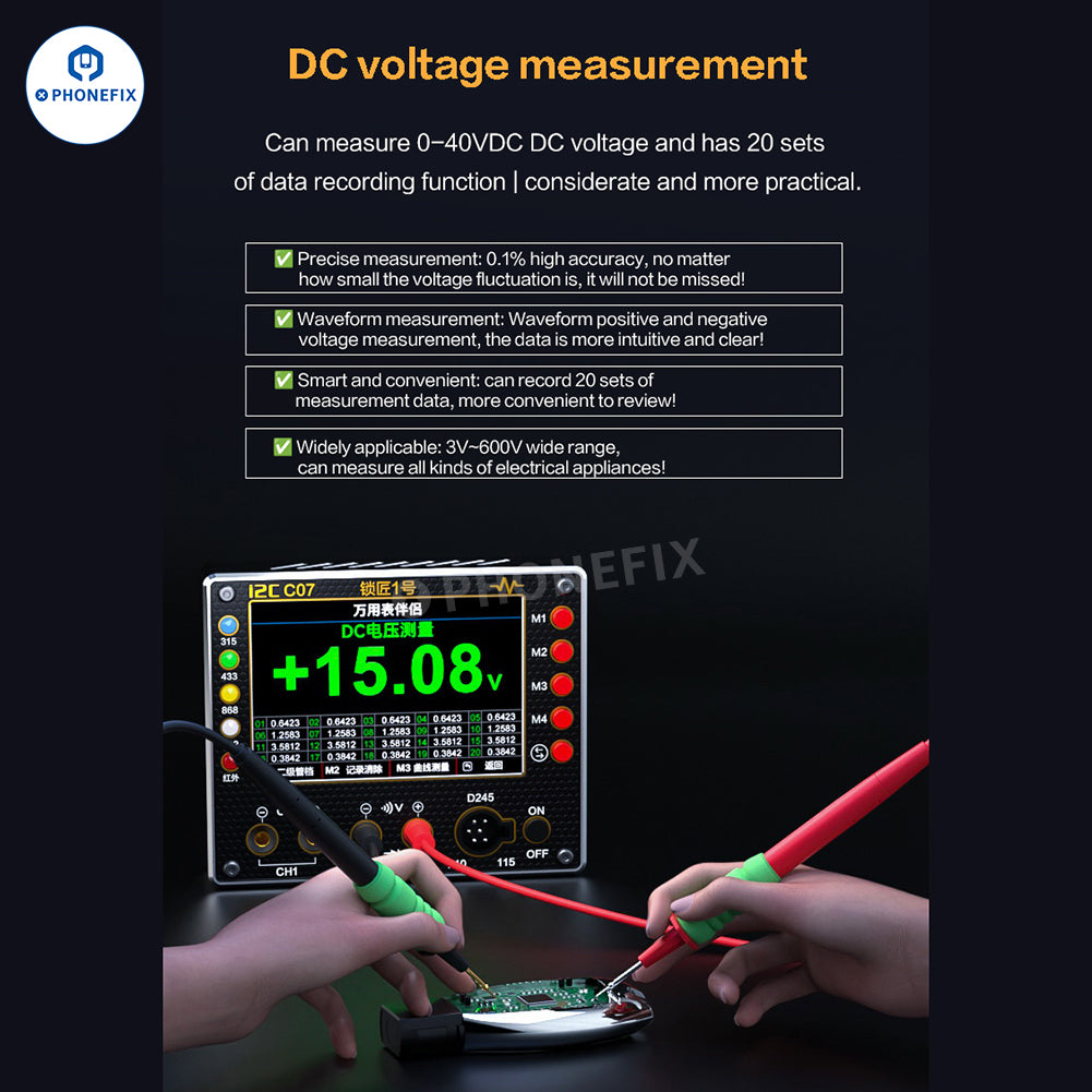 i2C C07 Locksmith No.1 Remote Control Frequency Tester Multimeter