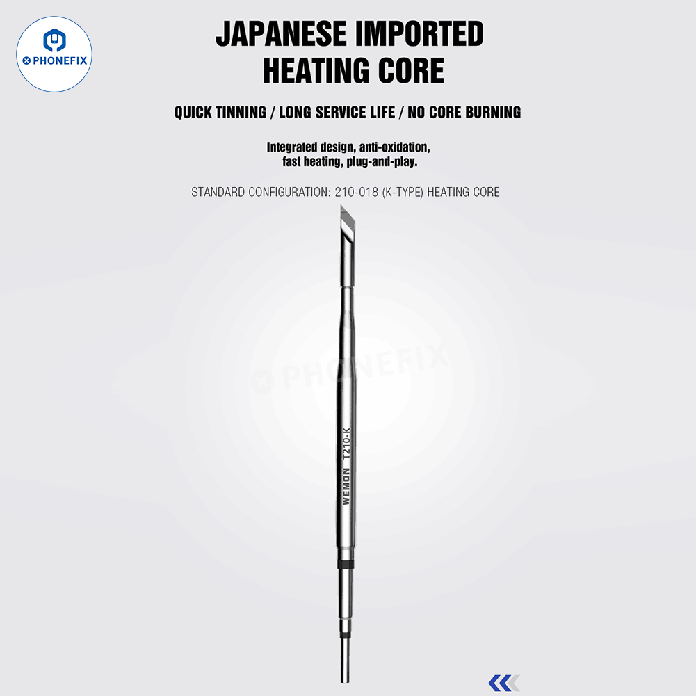WEMON K21A Soldering Station with C210 Iron Tips for Phone Repair