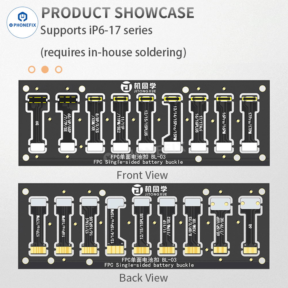 JTX BL-03 BL-04 Battery Connector for iPhone 6-17 Series/Android
