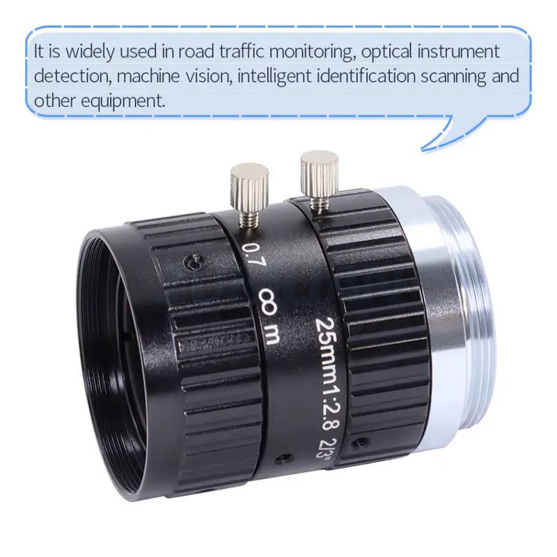10MP 8mm-50mm Manual C-mount F2.8-16 2/3 FA Prime Lens -