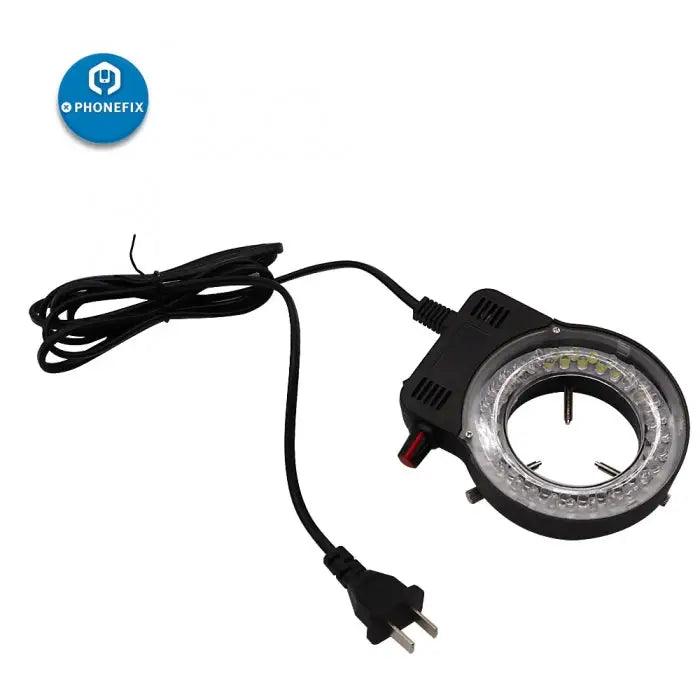 110V 220V Adjustable LED Ring Light Lamp for Microscope Camera - CHINA PHONEFIX