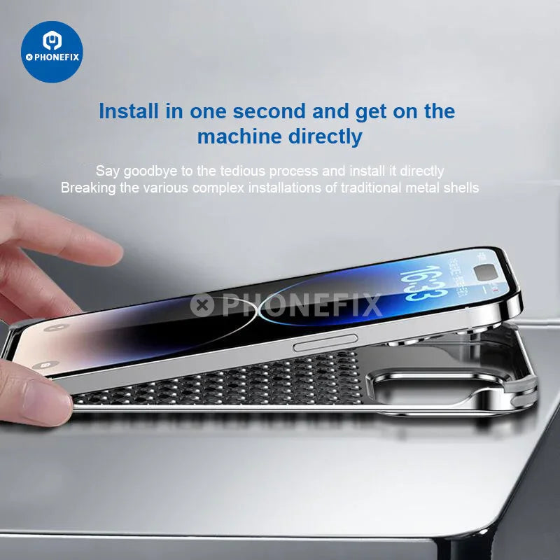 Aluminum Alloy Heat Dissipation Phone Case For iPhone 14 15 Series Aluminum Alloy Heat Dissipation Phone Case For iPhone 14 15 Series