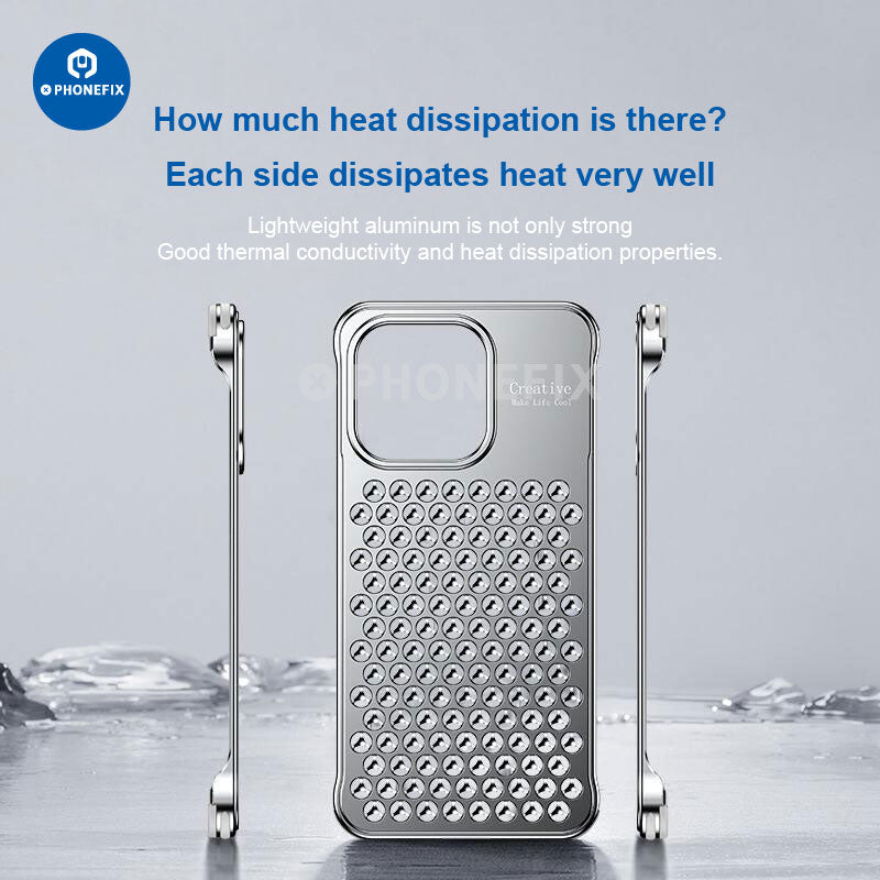 Aluminum Alloy Heat Dissipation Phone Case For iPhone 14 15 Series
