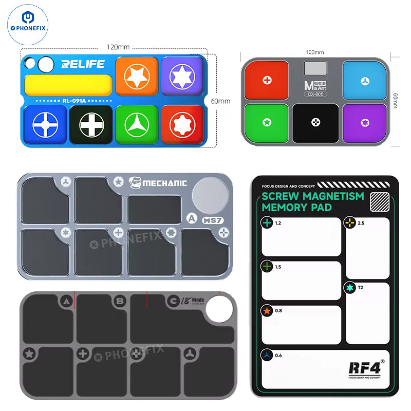 Aluminum Alloy Screw Magnetic Storage Tray Mat for Phone Repair