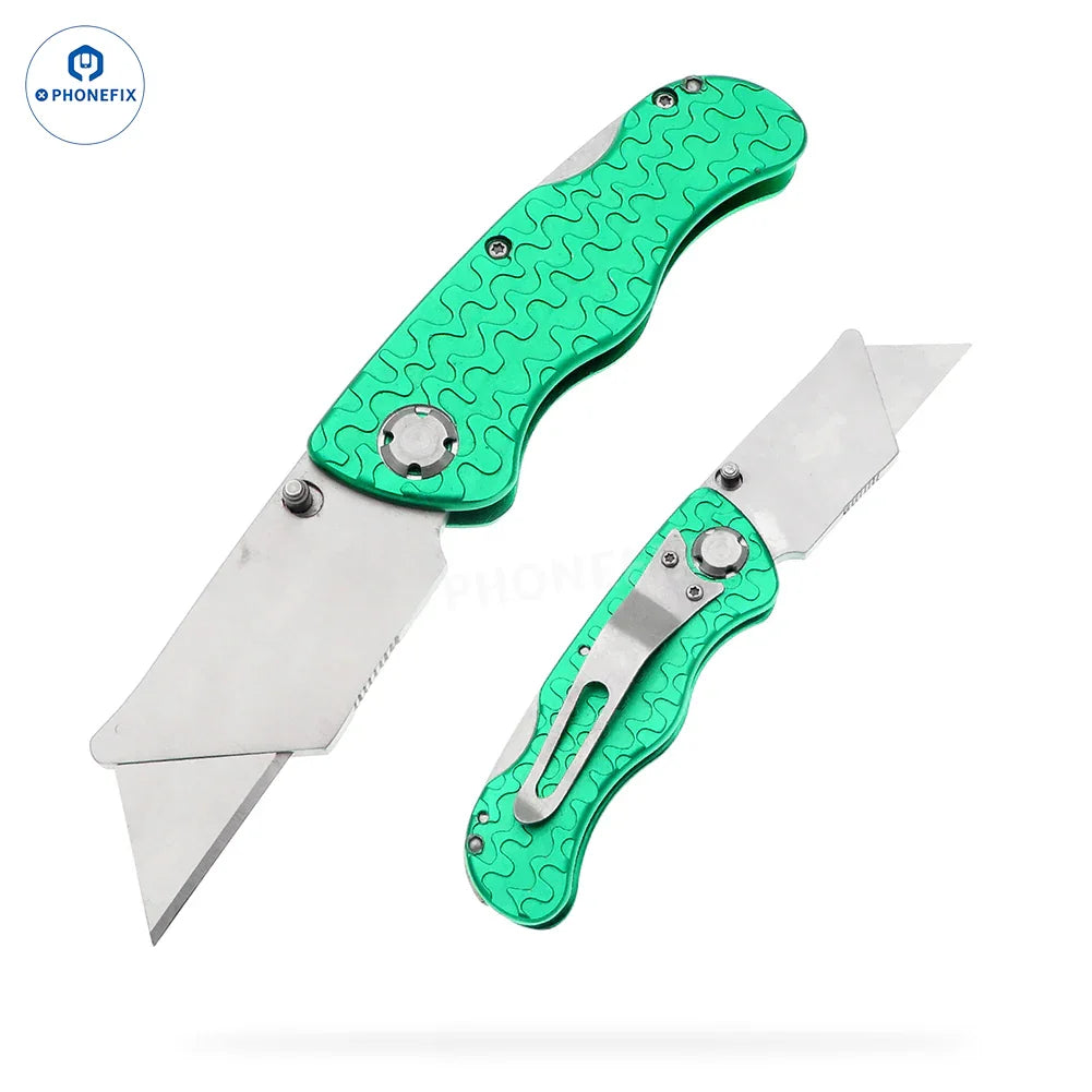 Metal-Handled Multifunctional Folding Utility Knife - CHINA PHONEFIX SHOP Team