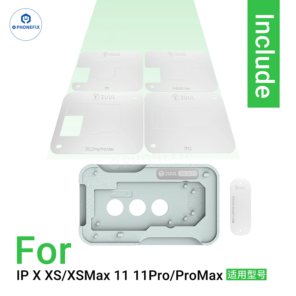 2UUL BH13 Midreball Base for iPhone 12-16 Middle Layer Reballing