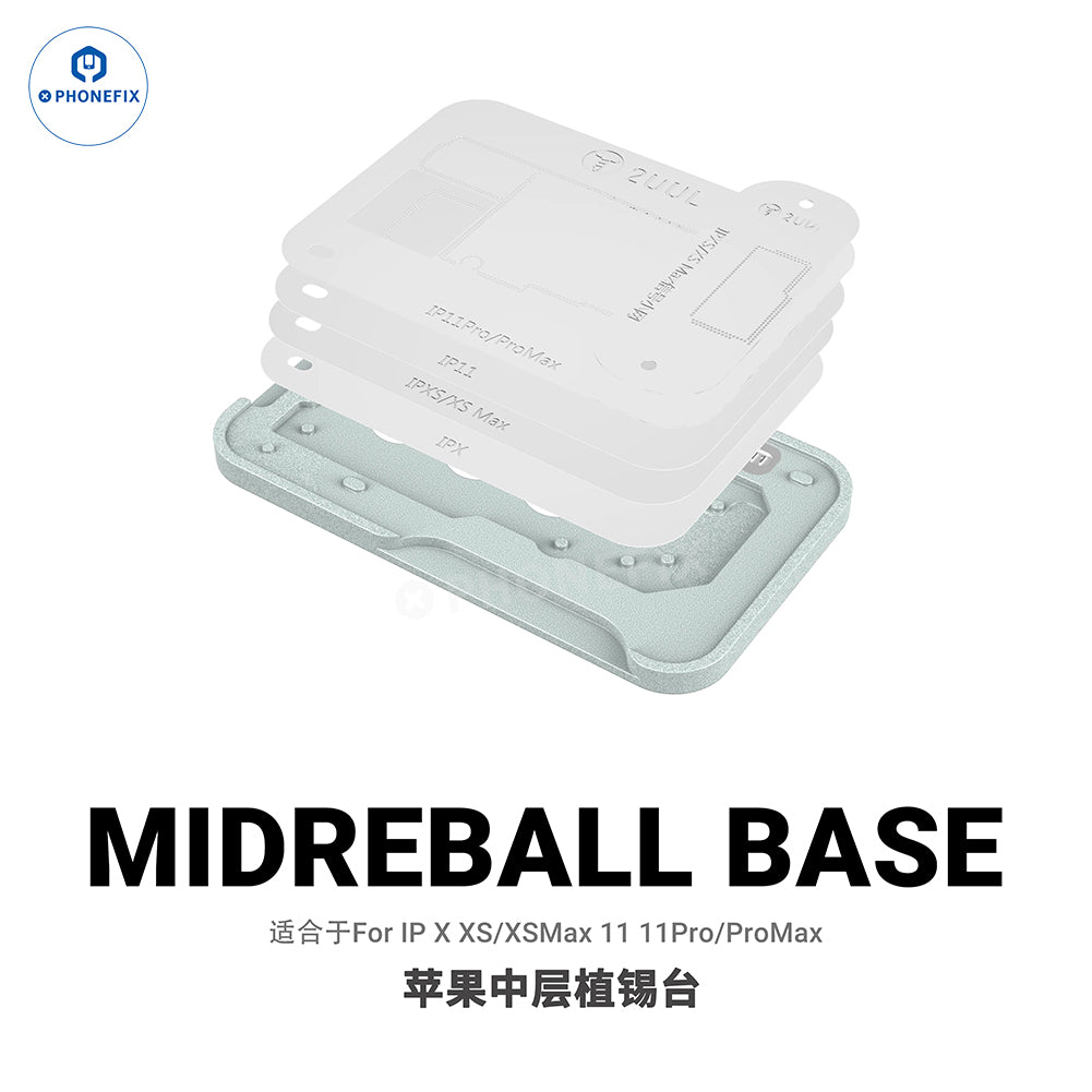 2UUL BH13 Midreball Base for iPhone 12-16 Middle Layer Reballing