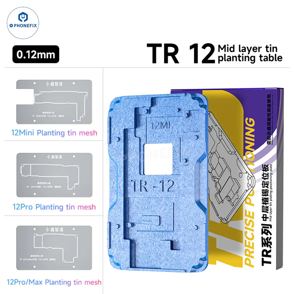 XZZ TR Middle Frame BGA Plant Tin Platform For iPhone X-17 Pro Max