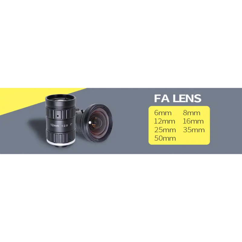 12MP 6mm 25mm Manual FA Prime Lens C-mount F1.8 1 ITS Camera