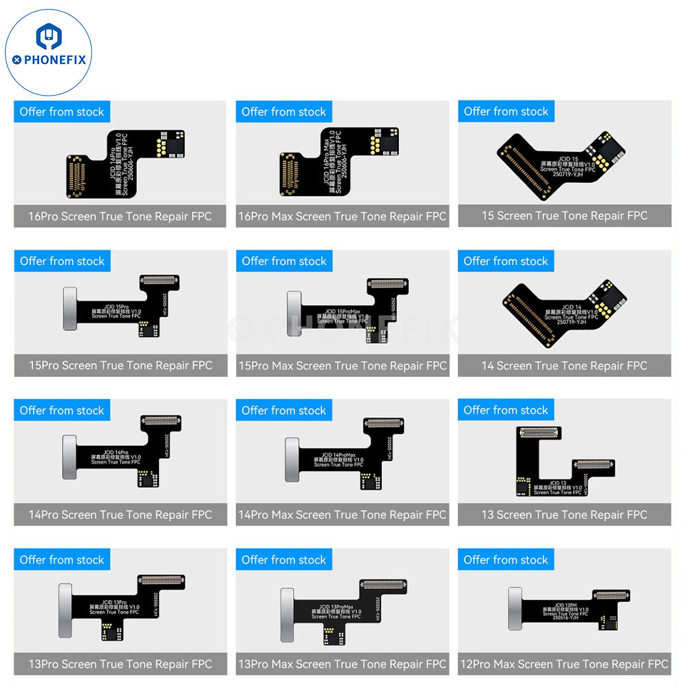 JCID iPhone 12-16 Pro Max Screen True Tone Repair FPC Cable