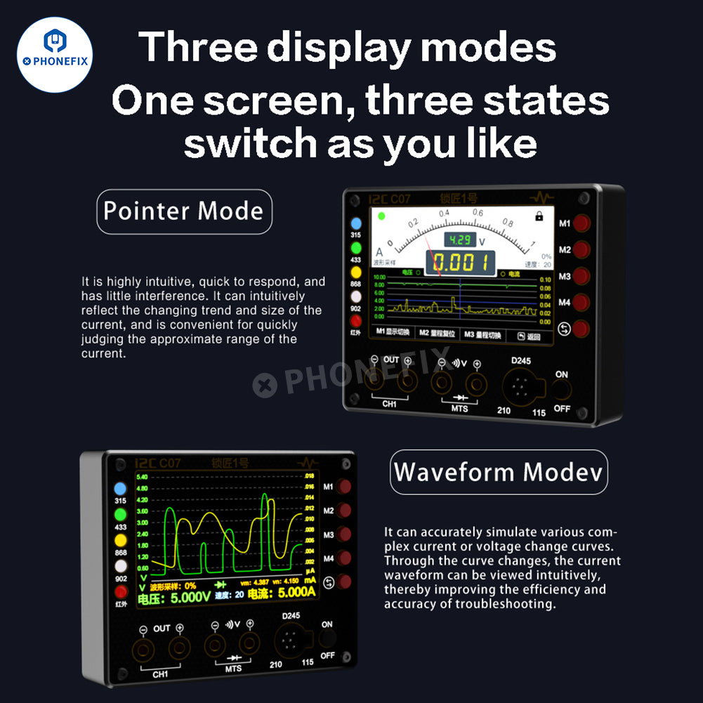 i2C C07 Locksmith No.1 Remote Control Frequency Tester Multimeter