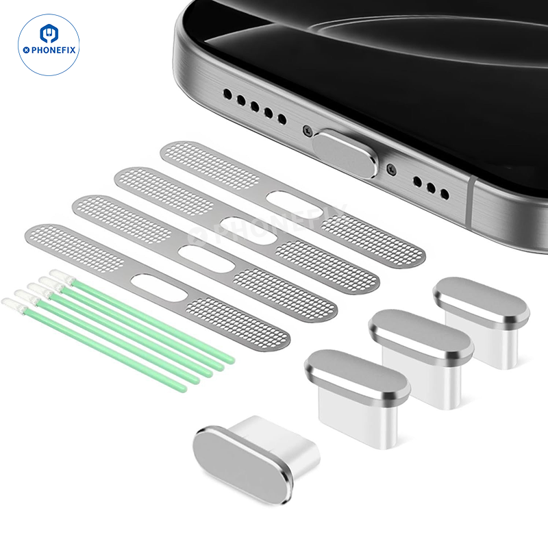 Type-C Dust Plug Speaker Dustproof Net for iPhone 17/16/15 Android