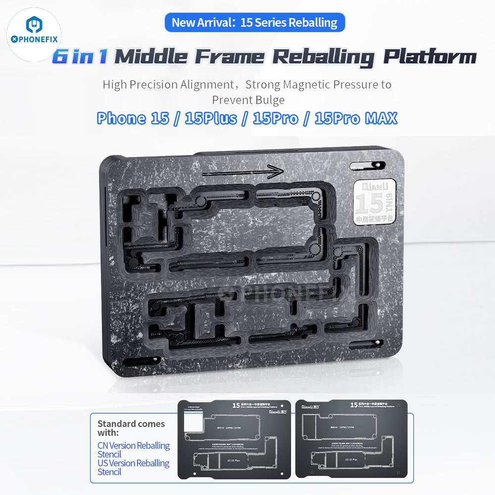 QianLi Middle Frame Reballing Platform For iPhone X-16 Pro Max