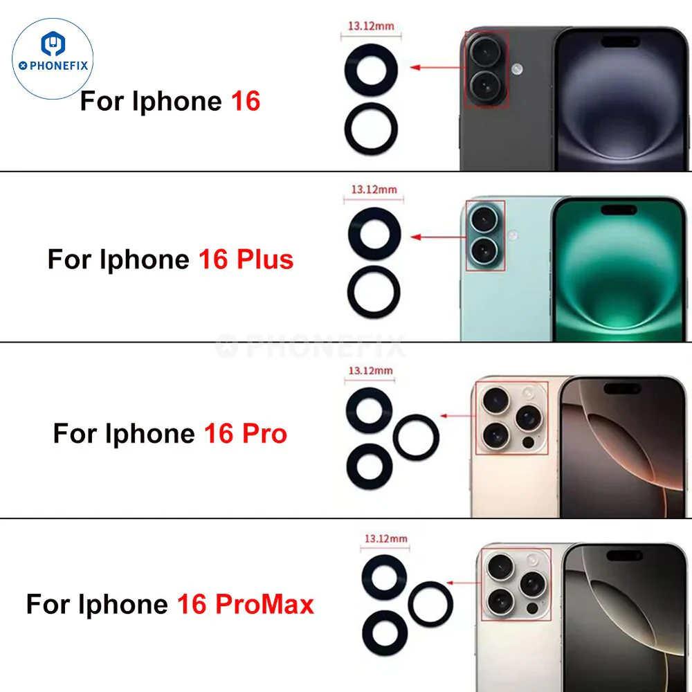 Rear Camera Lens Glass Cover For iPhone Camera Replacement