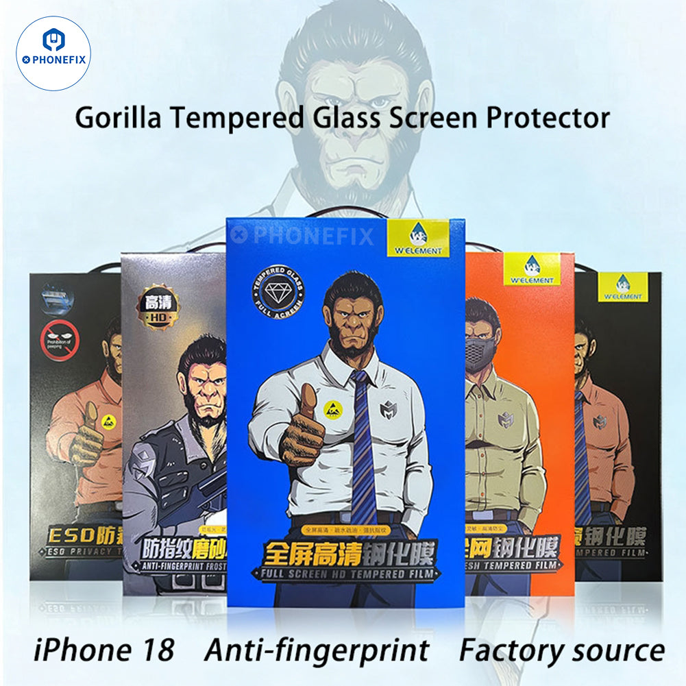 PHONEFIX iPhone 18 Pro Max privacy tempered glass screen protector with HD clarity and durable film protection.