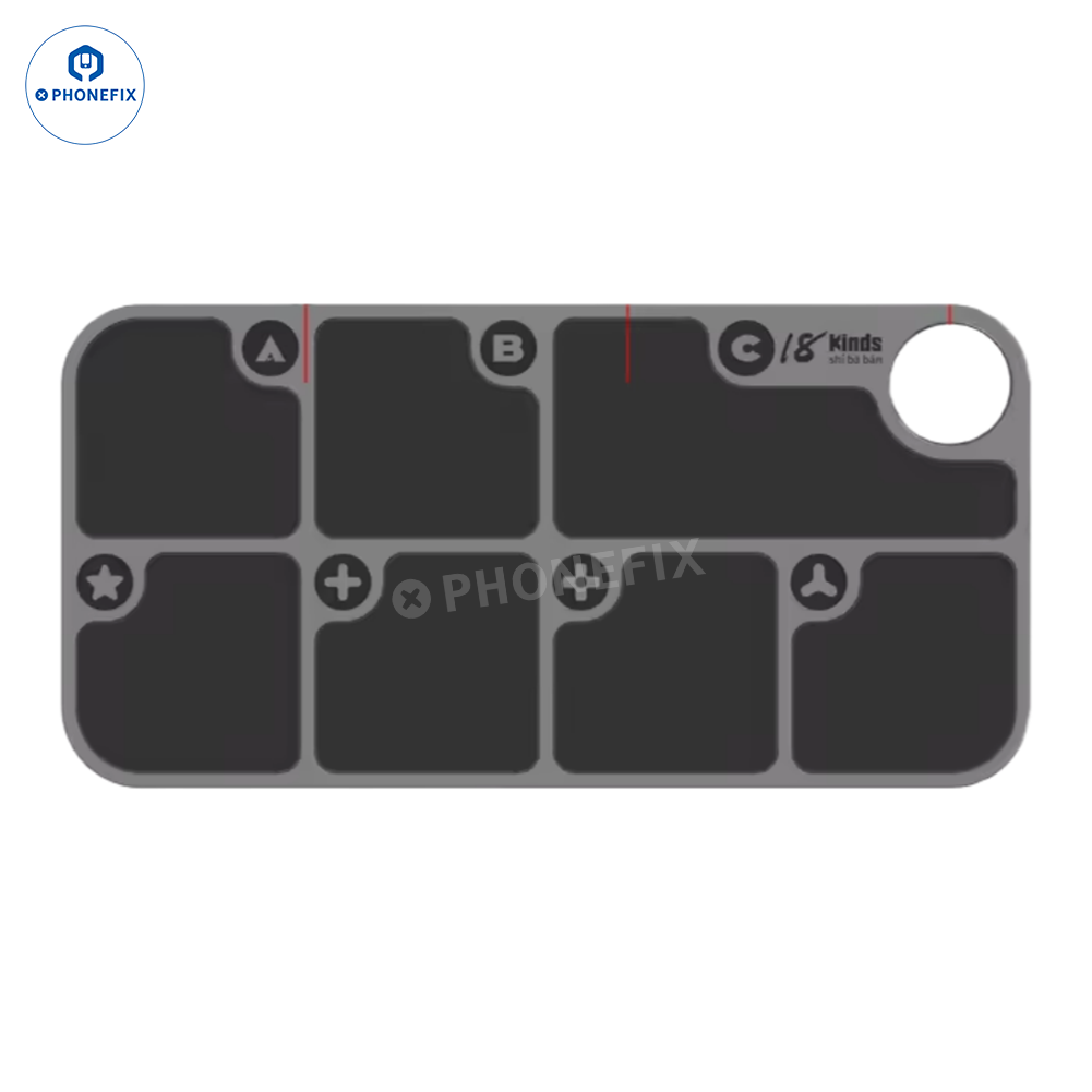 Aluminum Alloy Screw Magnetic Storage Tray Mat for Phone Repair