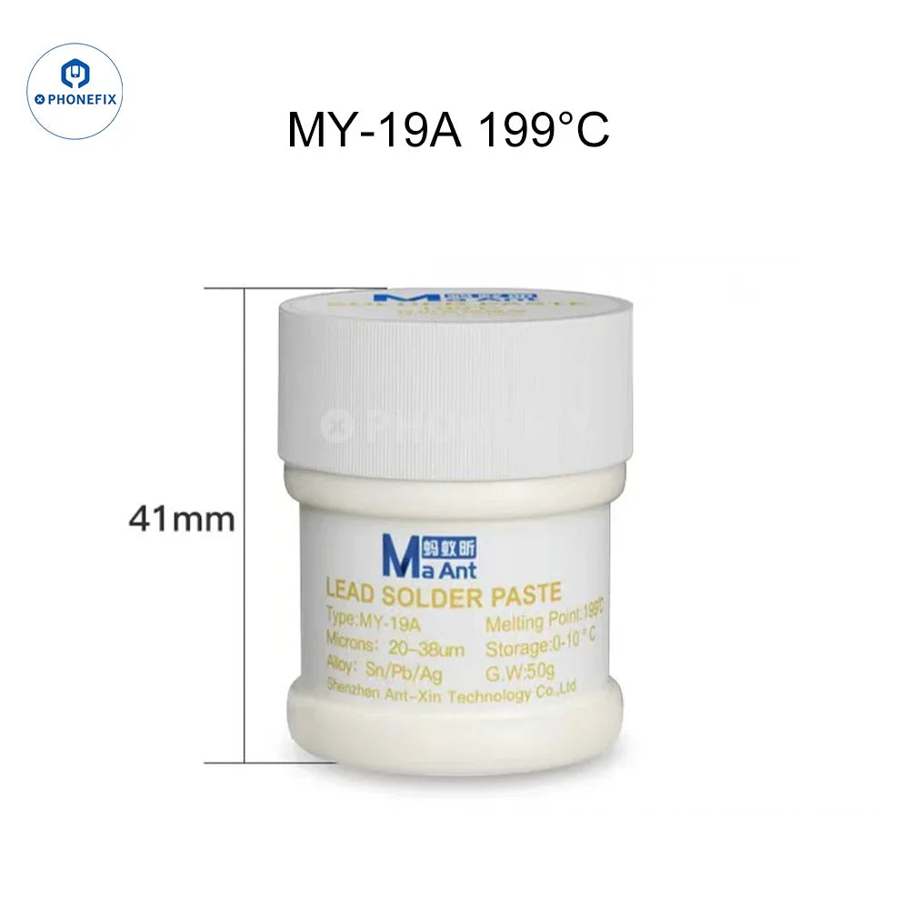 MaAnt Solder Paste 138 158 183 Degrees BGA Soldering Tin Flux - CHINA PHONEFIX SHOP Team