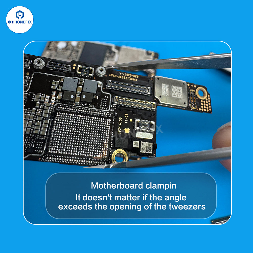 PHONEFIX Super Hard Alloy 3D Tweezers Mobile IC Tiny Parts Gripper