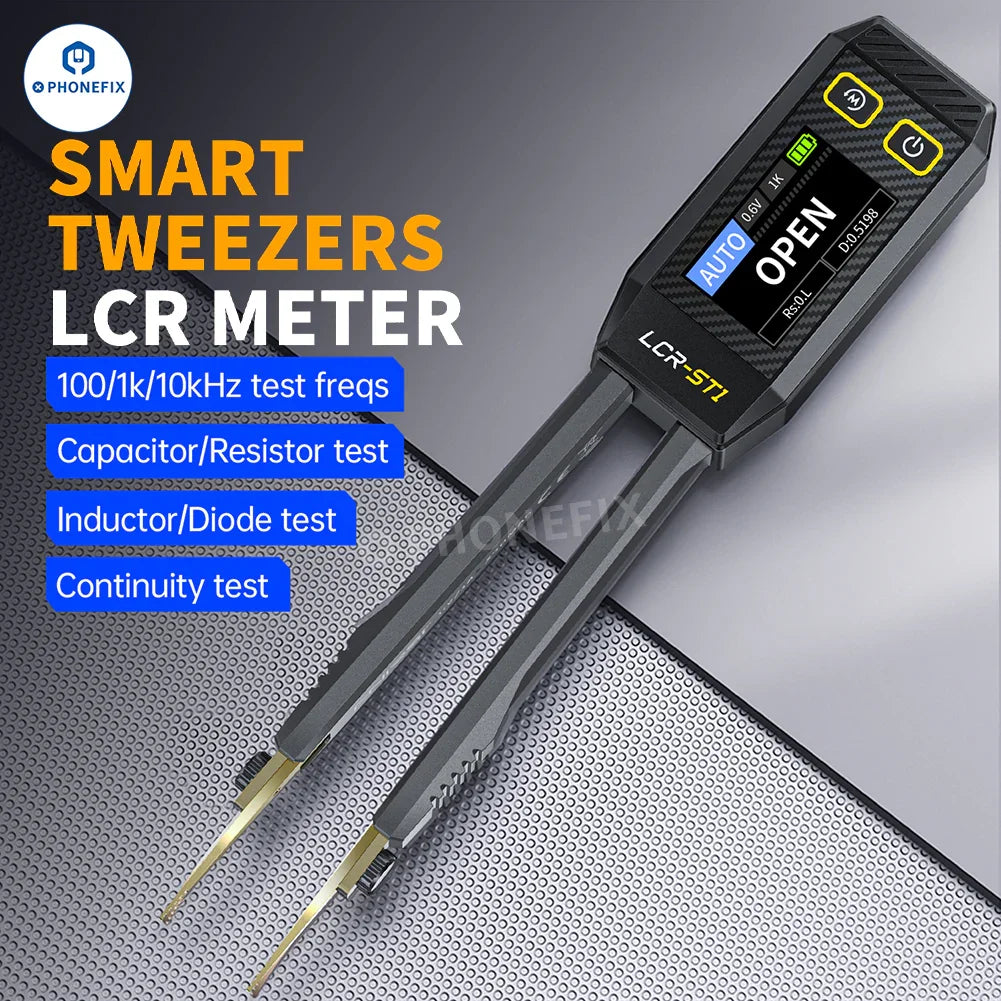 FNIRSI LC1020E LCR-ST1 Mini Digital Tweezers Bridge LCR ESR Tester - CHINA PHONEFIX SHOP Team
