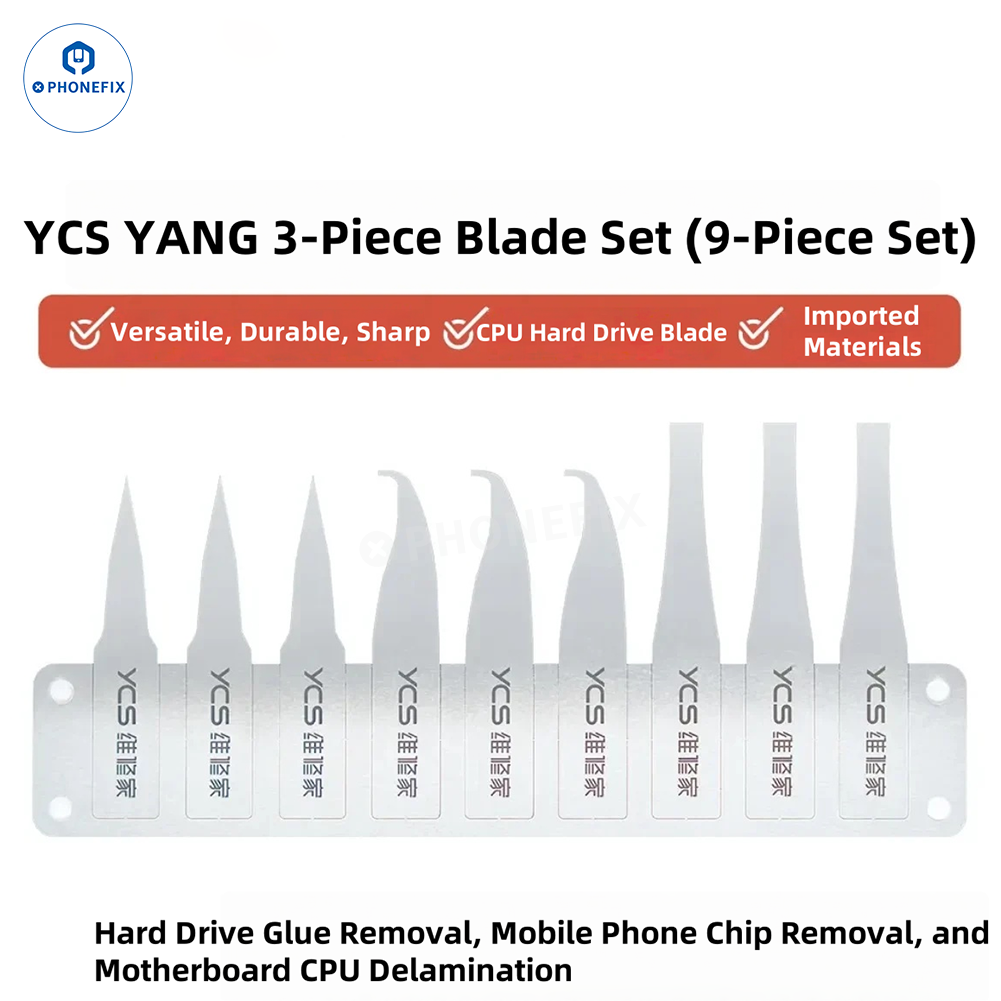 YCS 9G Non-slip Handle with Blade for Phone CPU Chip Glue Removal