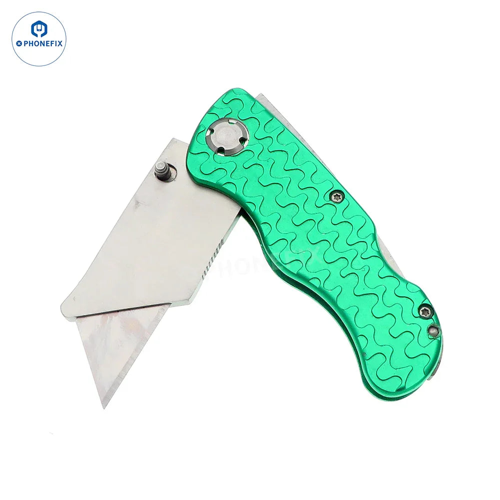 Metal-Handled Multifunctional Folding Utility Knife - CHINA PHONEFIX SHOP Team