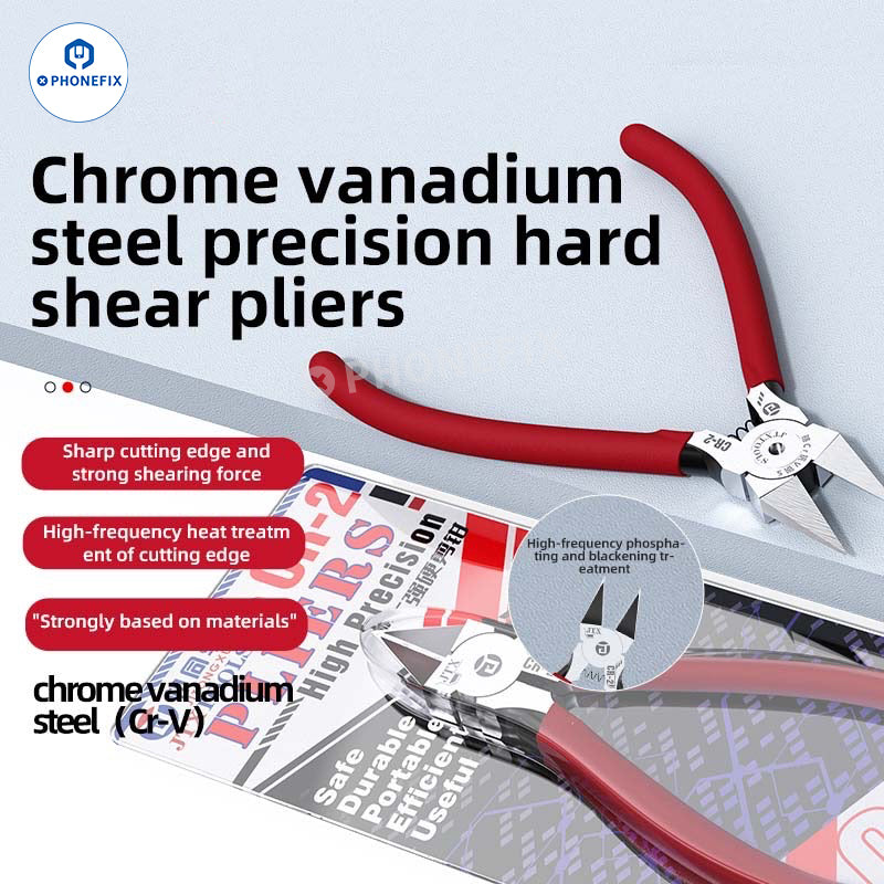 JTX CR-2 Chromium Vanadium Steel Cutting Pliers for Phone Repair