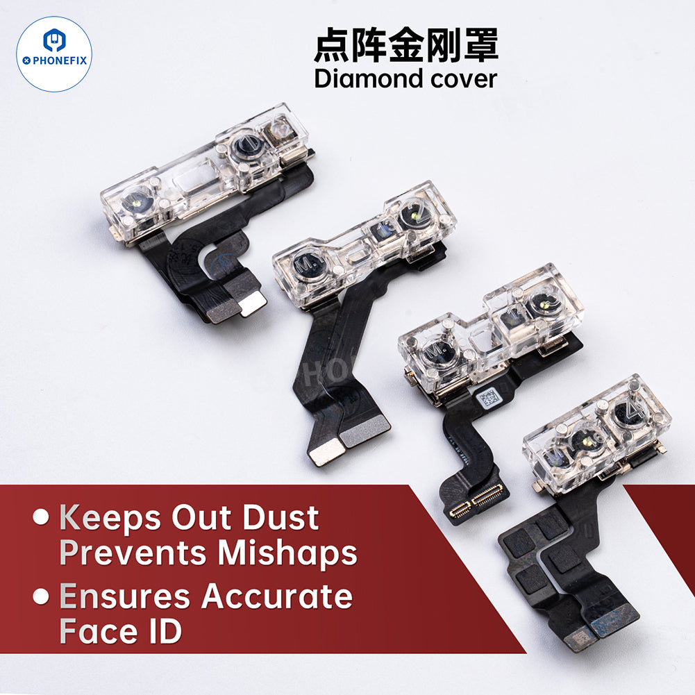 YCS M.Y iPhone Front Camera Lens Diamond Cover Dot Matrix Protector