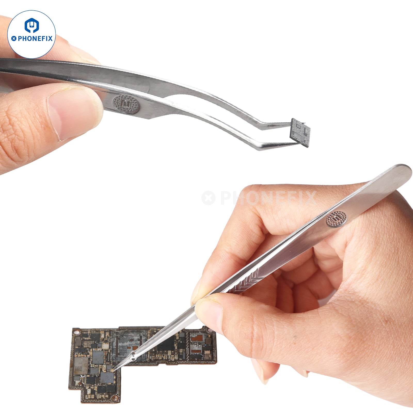 KAISI Ling 11/15/18 Stainless Steel Tweezers for Mobile Phone Repair