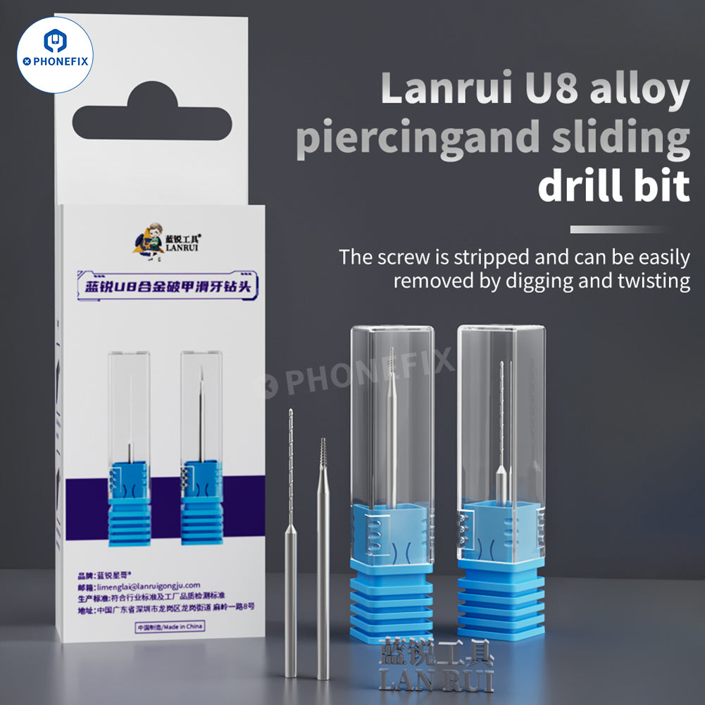 LANRUI U8 Sliding Drill Bit for Phone Stripped Screw Grinding Removal