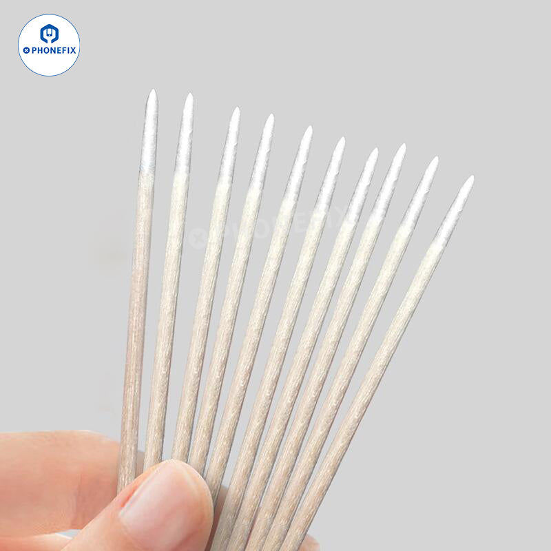 Καθαρά ραβδιά χωρίς σκόνη, βαμβακερή μπατονέτα για καθαρισμό μικρού κενού στο τηλέφωνο