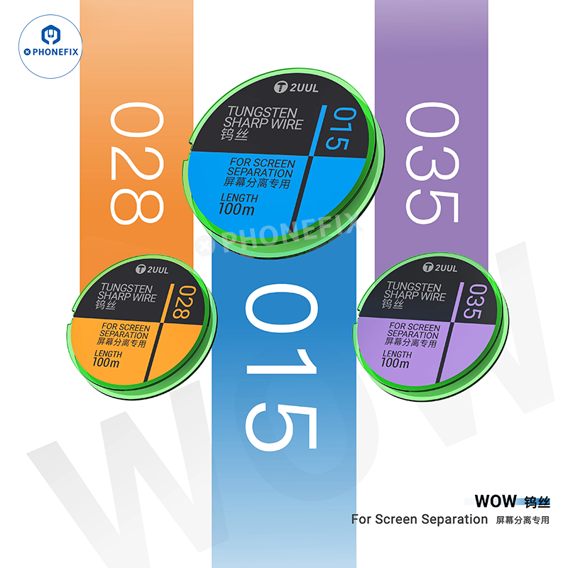 2UUL Tungsten Sharp 0.035/0.028/0.015mm Screen Separation Wire