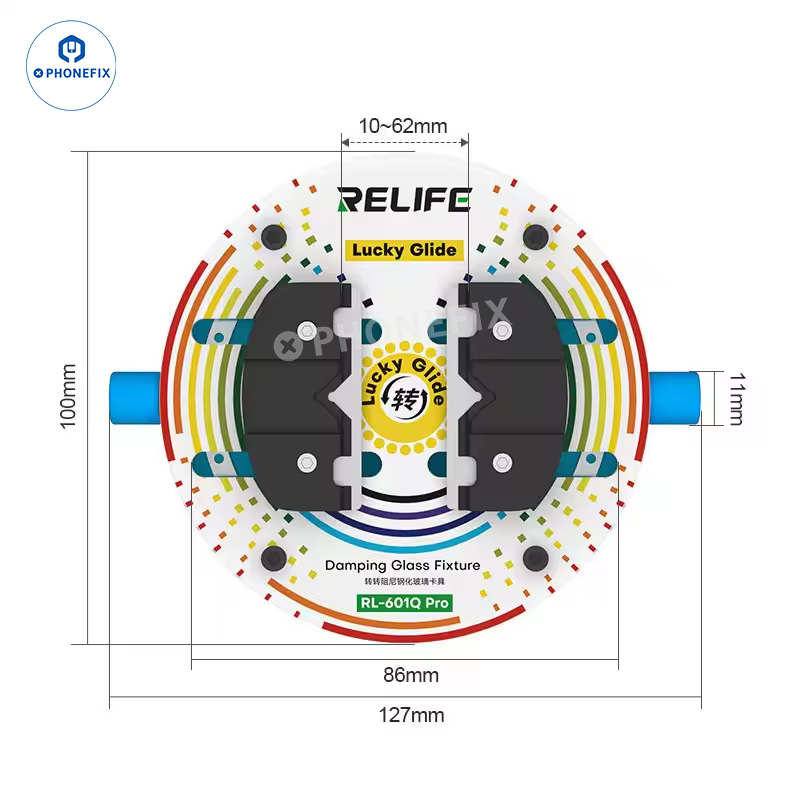 RELIFE RL-601Q PRO Rotating Glass Fixture Phone PCB IC Welding Clamp