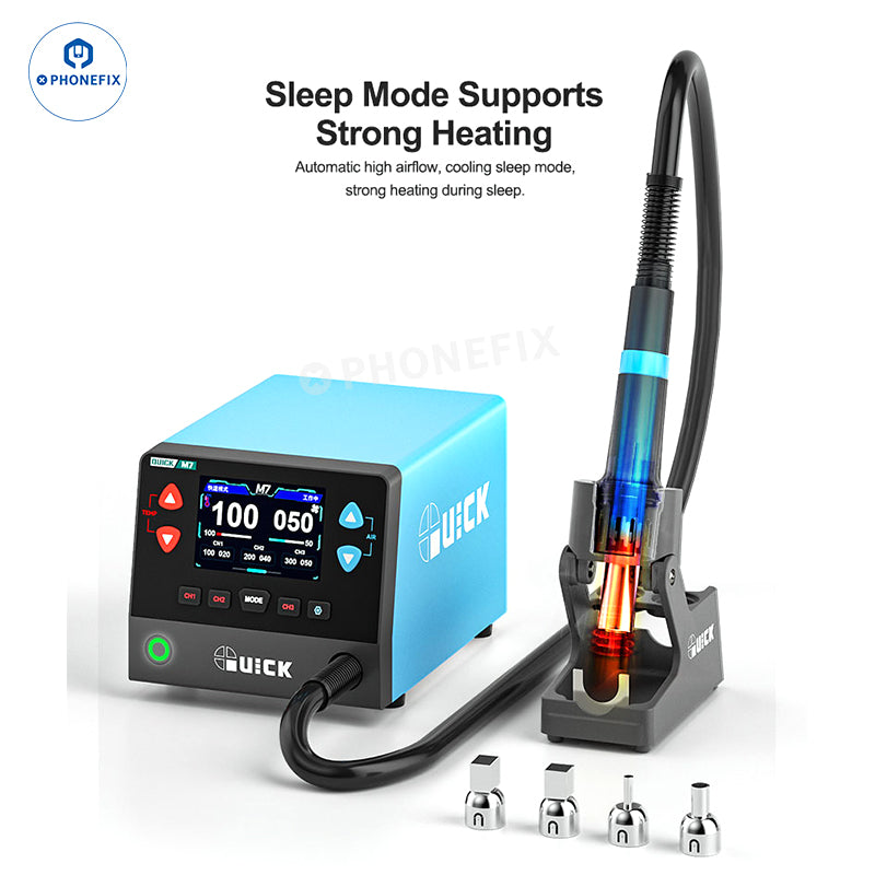 QUICK M7 1000W Smart Hot Air Desoldering Station for Phone Repair