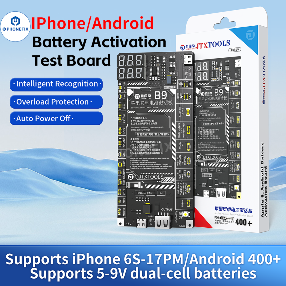 Aktivační deska baterie JTX B9 pro iPhone 6S-17 Pro Max a Android