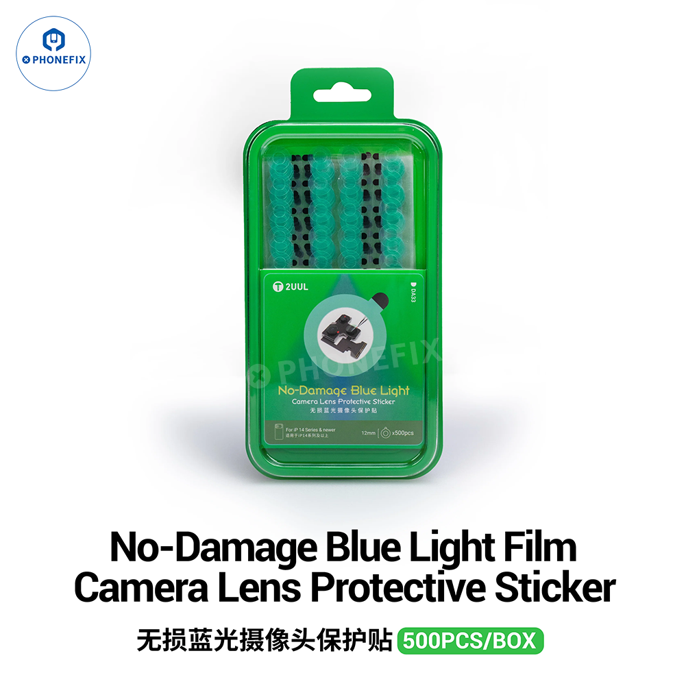 2UUL DA33 Camera Lens Protective Sticker No-damage Blue Light Film