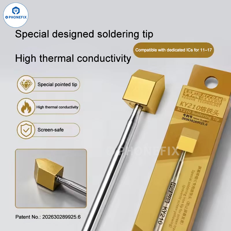 KY210 Soldering Tip for iPhone 11-17 Screen IC Transplant Replacement