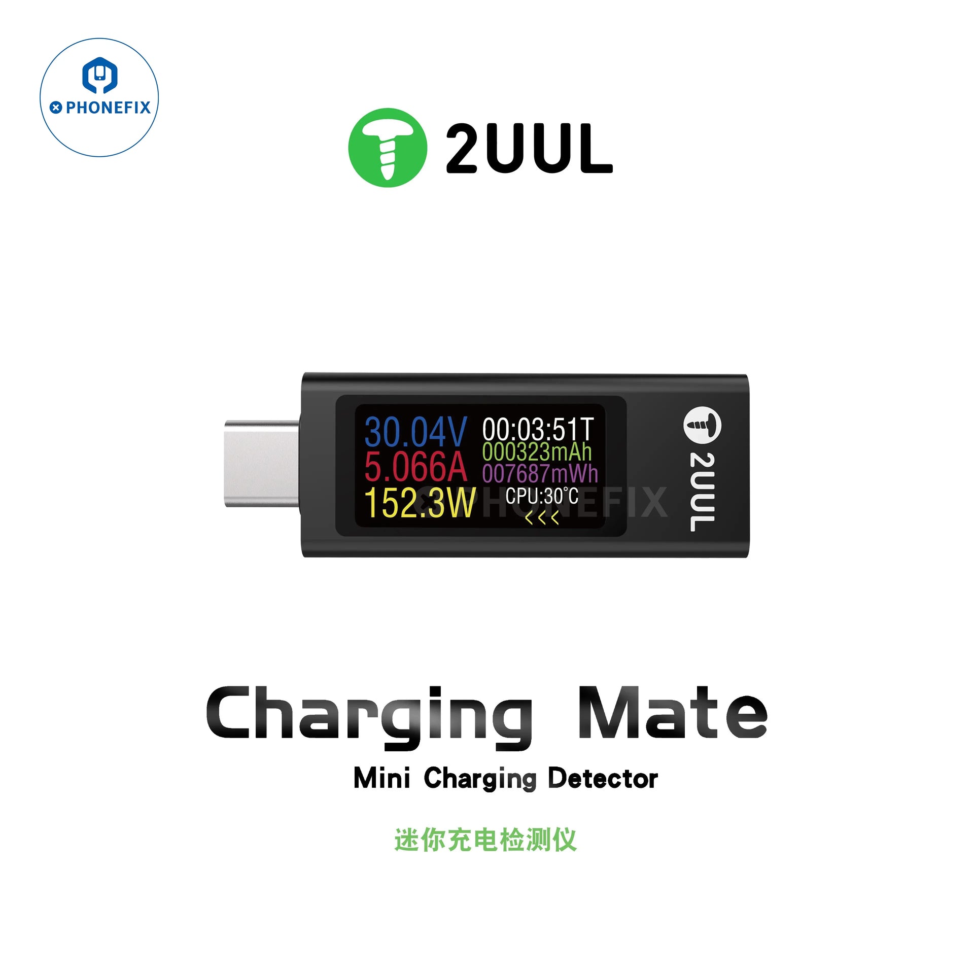 Tester USB C Meter di tensione 240W 4-30V Multimetro di carica Voltmetro e Amperometro Misurazione della Tensione Corrente Temperatura e Capacità Compatibile con PD/QC/SCP/VOOC, Alimentazione Tester USB C Meter di tensione 240W 4-30V Multimetro di carica Voltmetro e Amperometro Misurazione della Tensione Corrente Temperatura e Capacità Compatibile con PD/QC/SCP/VOOC, Alimentazione