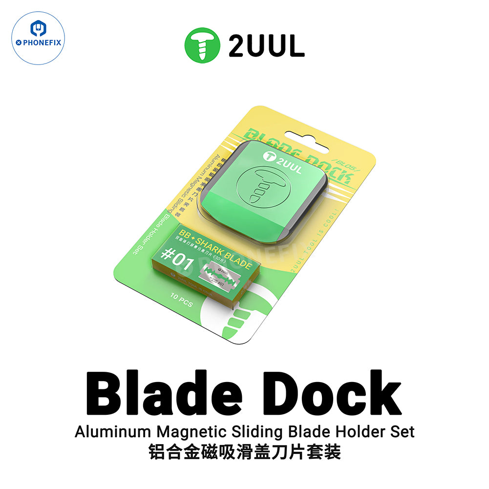 2UUL BL05 Blade Dock Aluminum Magnetic Sliding Blade Holder Set - CHINA PHONEFIX SHOP Team