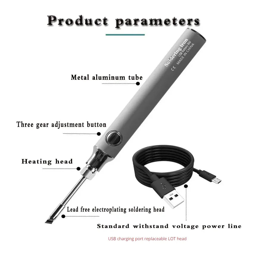 Mini Portable Soldering Iron USB Soldering Iron 5V 8W