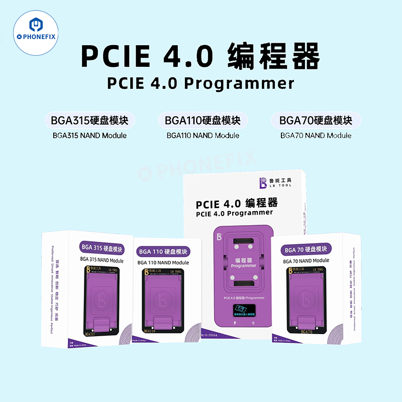 LUBAN H7 PCIE Nand Programmer BGA110/315/60/70 WIFI IC Module