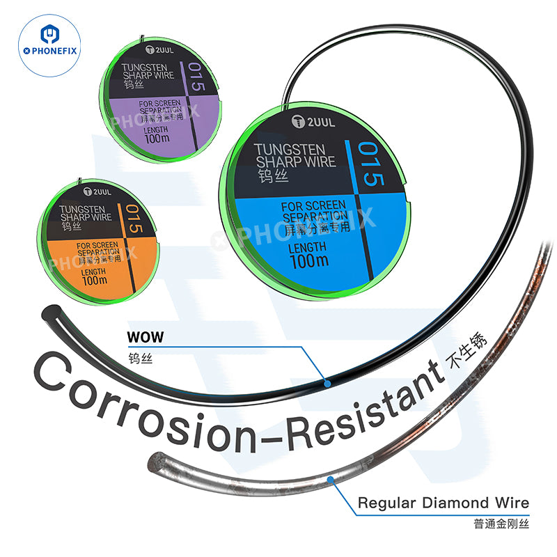 2UUL Tungsten Sharp 0.035/0.028/0.015mm Screen Separation Wire