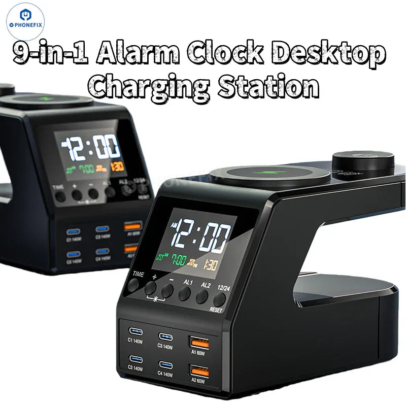 240W Desktop Fast Charger With Wireless Charging for Phone Watch