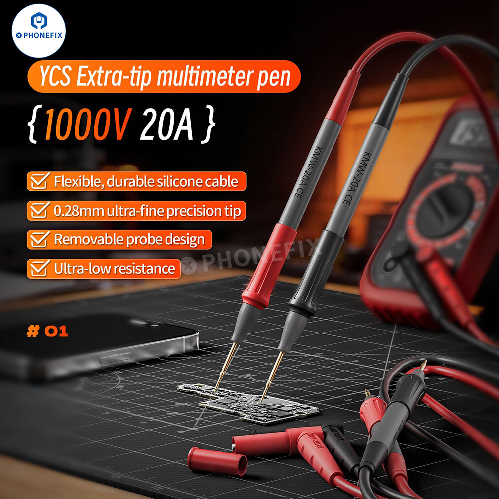 YCS Extra-tip Multimeter Pen for Phone PCB BGA IC Measurement