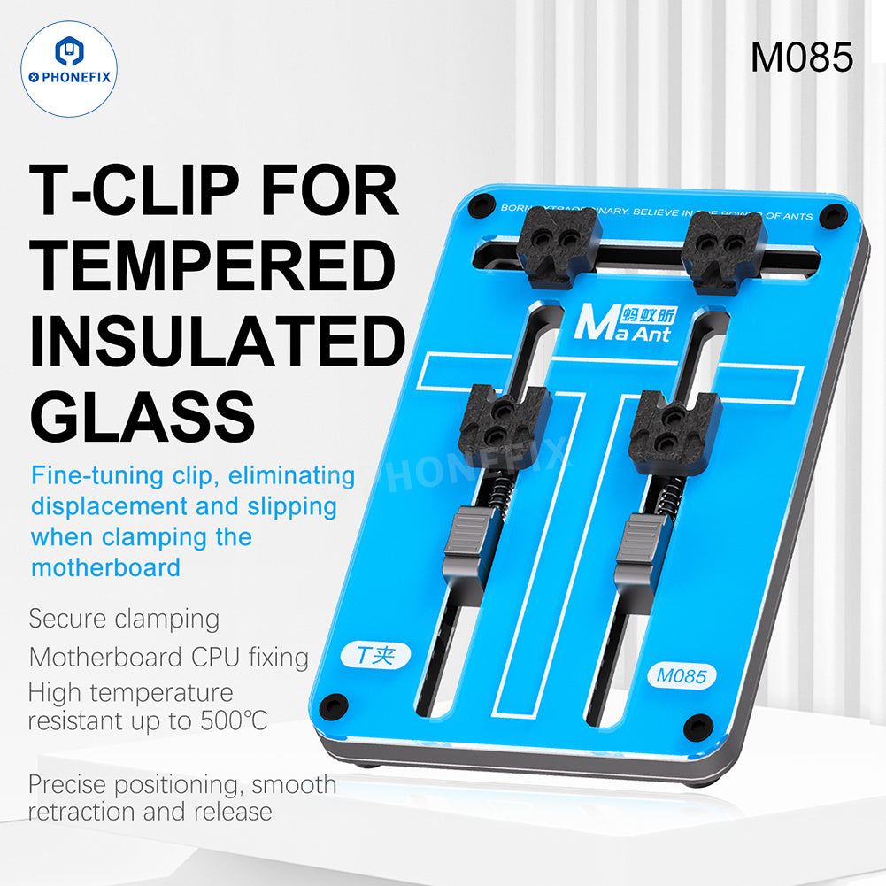 MaAnt FY01 M085 Tempered Insulation Glass Clamp Phone PCB Holder