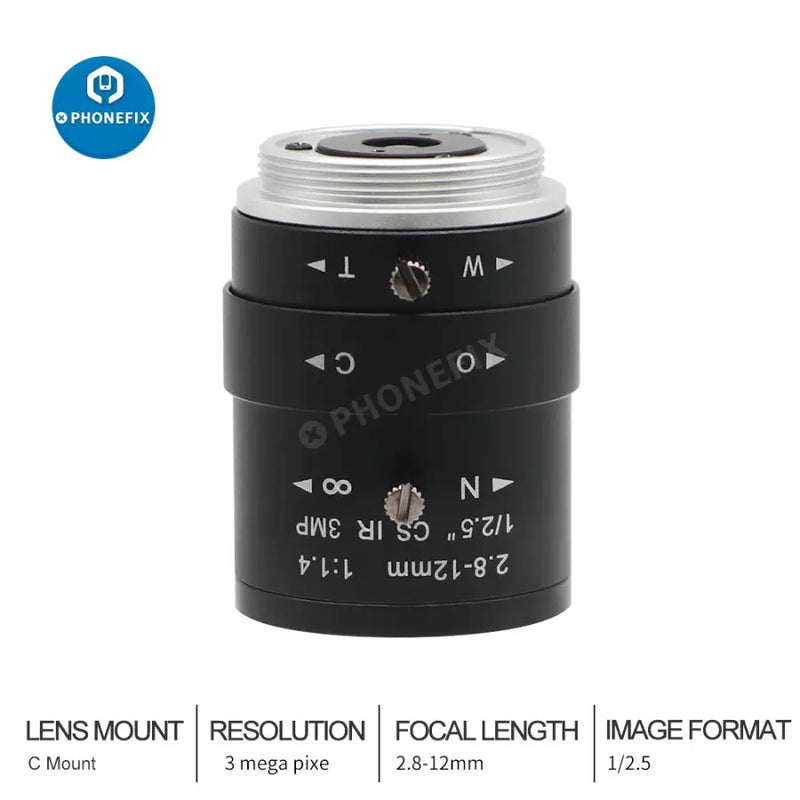 2.8-12mm CCTV Lens 1/2.5 F1.4 3MP Varifocal CS Mount Lens -