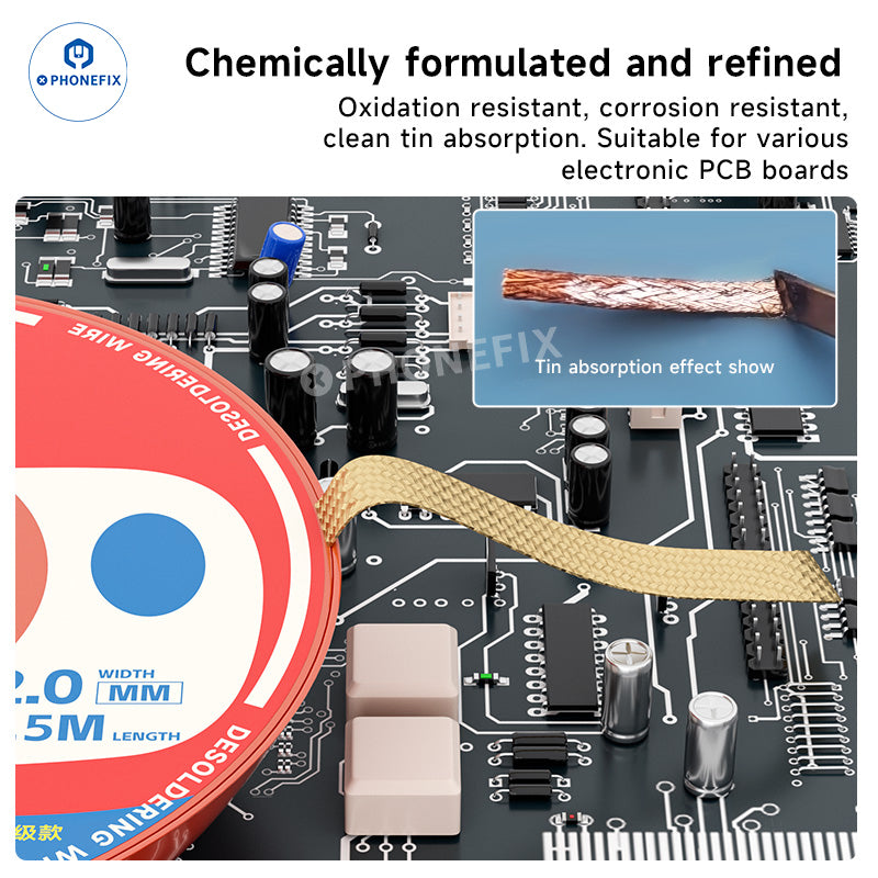 XZZ-2015 3015 Desoldering Wire Cleaning Pure Copper Braid Solder Wick