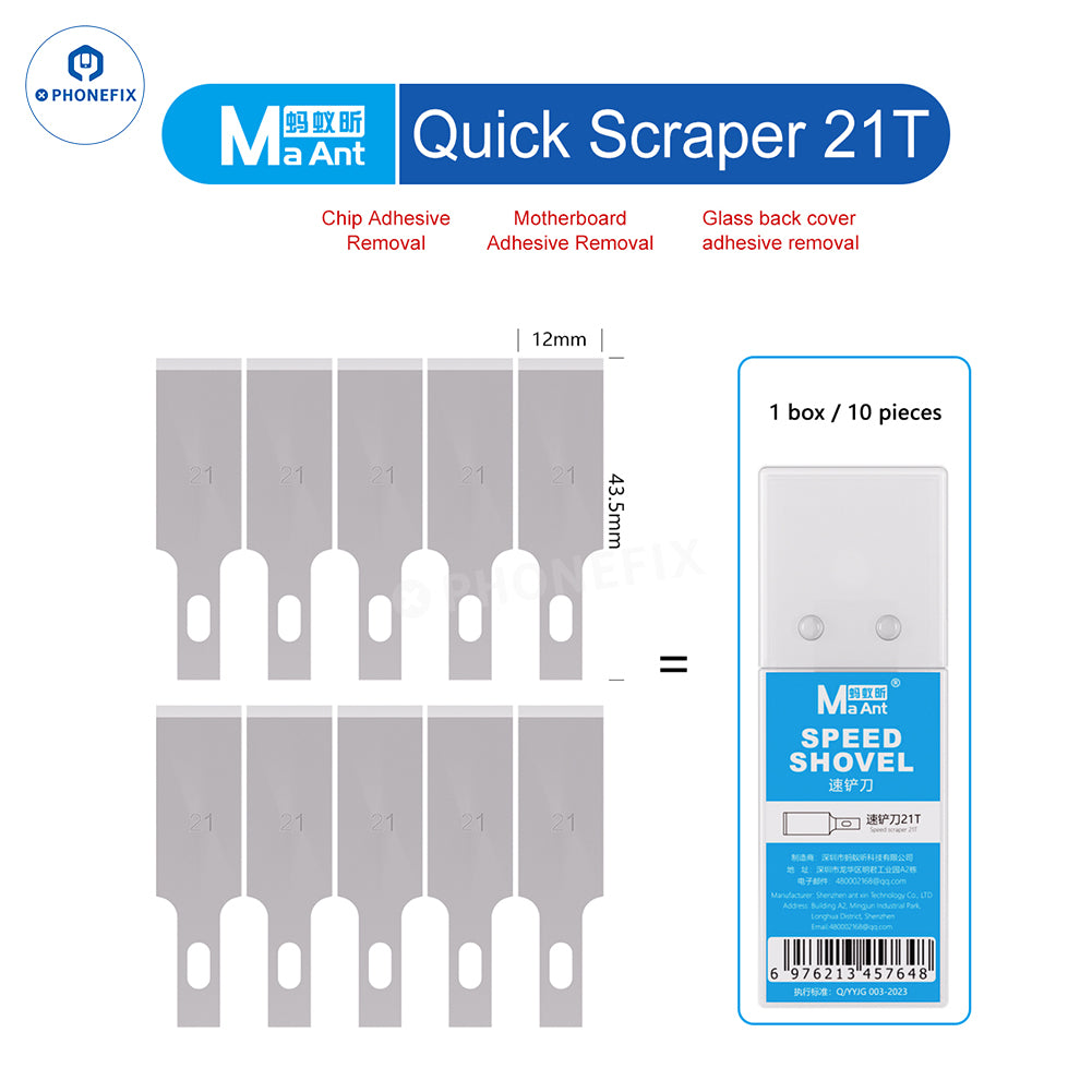 MaAnt 21T 4T Speed Shovel PCB Cutting Blade CPU Glue Remover